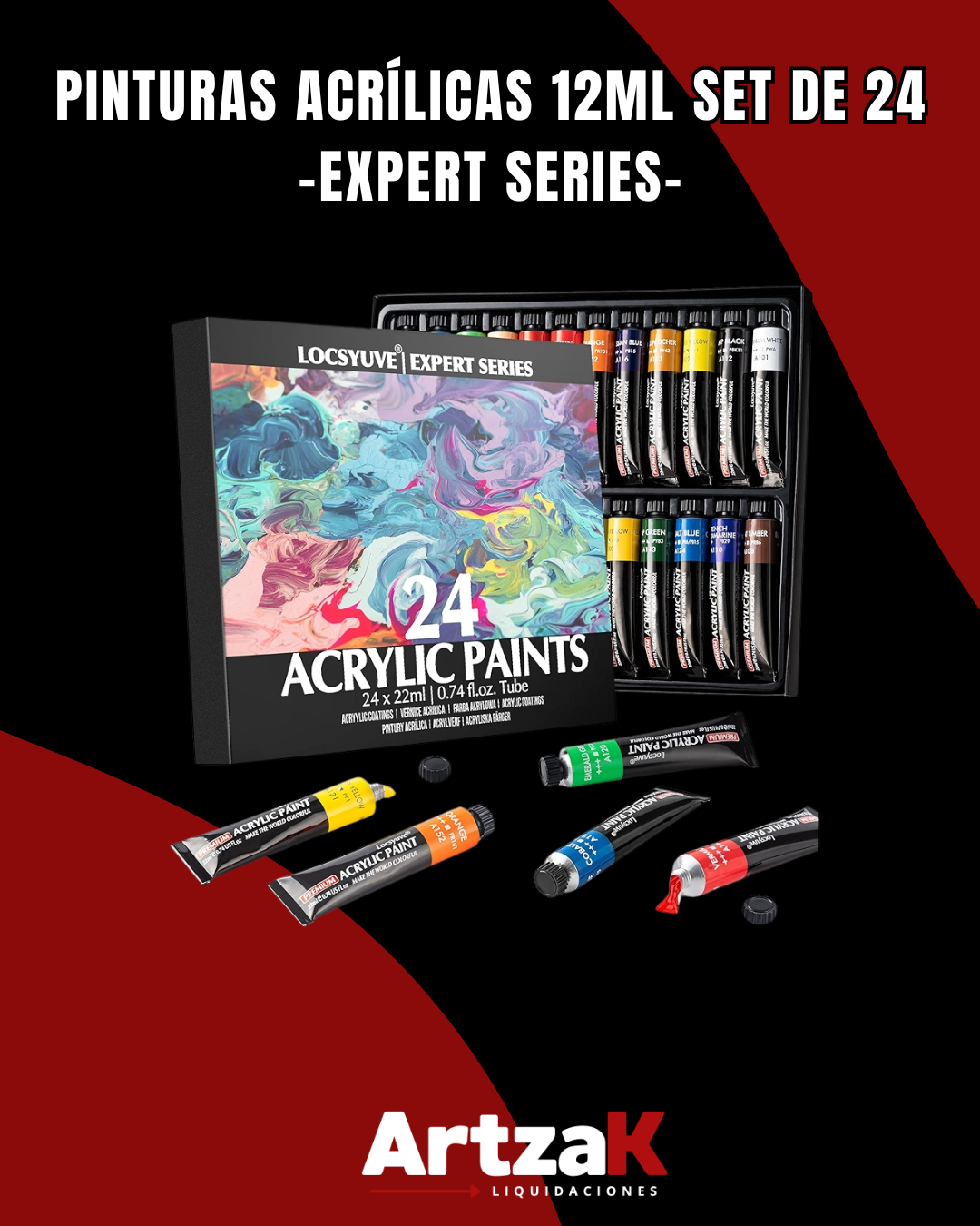 Pinturas Acrílicas Expert - Set 24