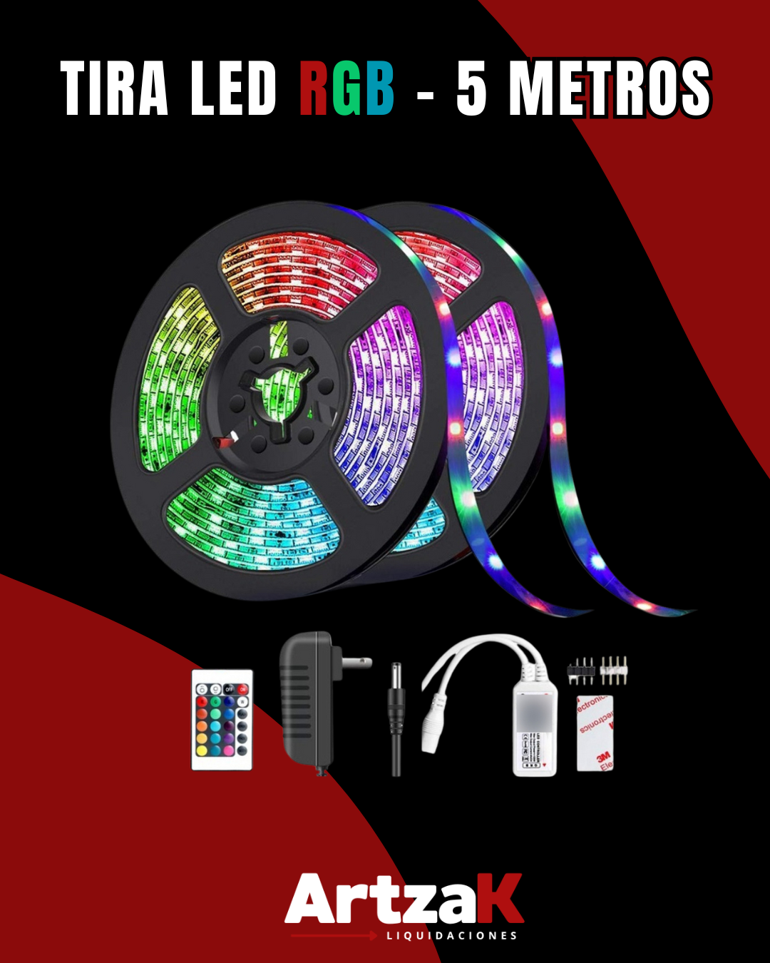 Tira LED Kit Completo 12/24v 5 Metros